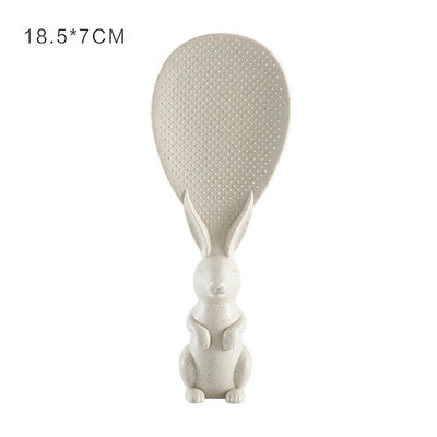 1vnt Permatomas karščiui atsparus silikonas, nepridegantis keptuvės kepimo įrankiai ilga rankena Virtuvės priedai Ryžių šaukštas