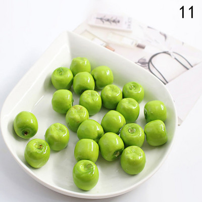 10 komada simulacije lažnog voća i povrća od umjetne lažne pjene zelene jabuke za DIY svadbene božićne dekoracije