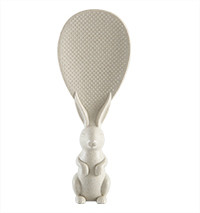 Namai Kviečių šiaudų triušio šaukštas gali atsistoti Triušis Ryžių semtuvas Ryžių viryklė Kūrybinis nepridegantis ryžių animacinis ryžių šaukštas