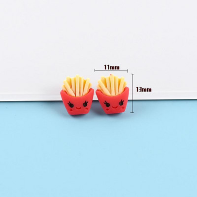 20 tk Mini simulatsioonikompvekid, küpsised, sõõrikud, lameda seljaga vaik Cabochon Kawaii võltstoit Väljalõigete album Käsitöö DIY Juukseaksessuaarid Dekoratsioon