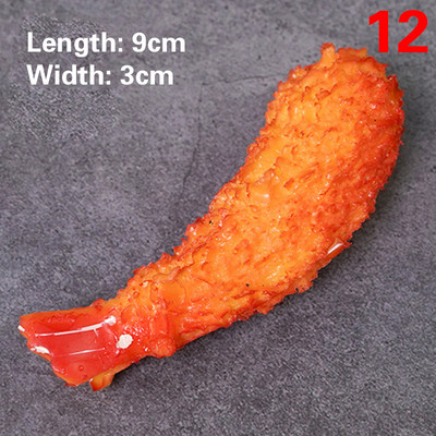 Simulacija Pileća krilca Rekviziti za lažnu hranu Kuhinjski dućan Trgovina Dekoracija Prženi škampi Rakovi Pečeni pileći bataci Model za nugget