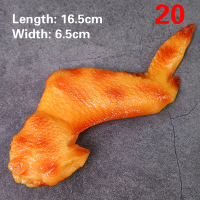 Simulacija Pileća krilca Rekviziti za lažnu hranu Kuhinjski dućan Trgovina Dekoracija Prženi škampi Rakovi Pečeni pileći bataci Model za nugget