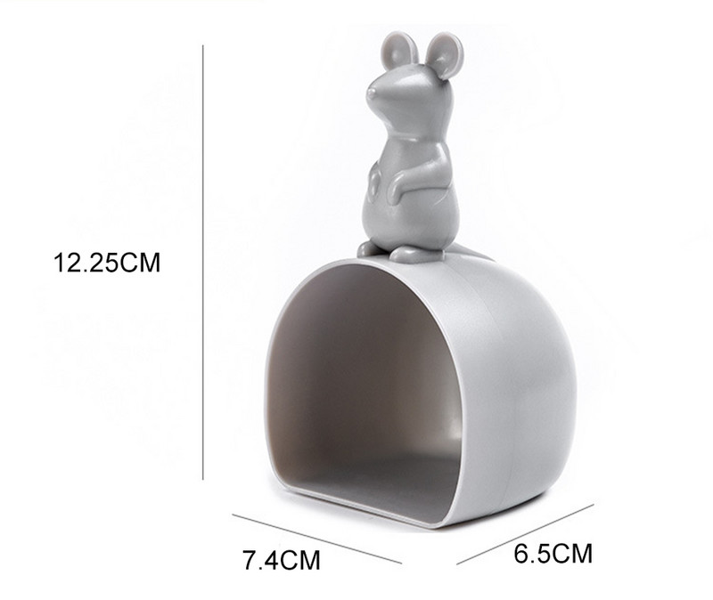 Creative PP Ρύζι κουτάλι φαγητού Βαθμού μέτρησης μεζούρα ρυζιού Cute σχήμα ποντικιού Κουτάλι ρυζιού χονδροειδείς κόκκοι Μικρό φτυάρι Εργαλεία κουζίνας