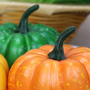 Симулация на зеленчуци Модел на тиква Изкуствени фалшиви плодове Направи си сам Декорация за рожден ден на Хелоуин Парти Реквизит Занаяти