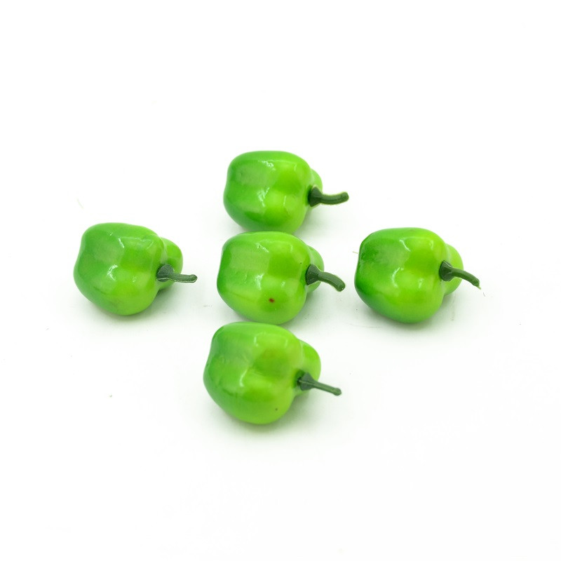 10 бр. Изкуствени фалшиви плодове и зеленчуци от пяна от червено чили за сватбена декорация Скрапбукинг Симулация на фалшиви цветя