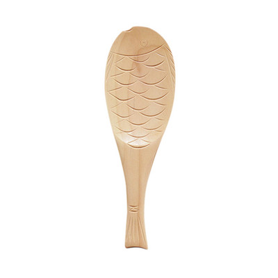 Lingură de orez din lemn în formă de pește, cioplită manual, lingură creativă de orez, cadou, lingură de lemn, ceai, cafea, lemn