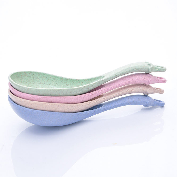 Επιτραπέζιο σκεύος Σιταρένιο άχυρο Κουτάλα ρυζιού 1 τεμ 4 Χρώματα Σούπα με μακρύ χερούλι Κουτάλι Γεύμα Μεζούρες Δείπνο Προμήθειες κουζίνας Εργαλείο μαγειρέματος