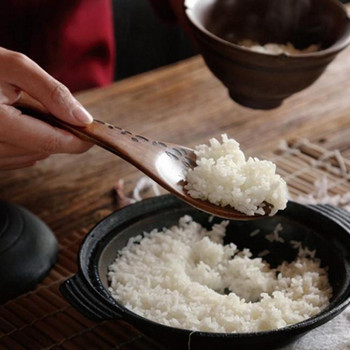 1 τεμ. Ξύλινες κουταλιές ρυζιού Κουπιά με κουταλιά ρυζιού Χαριτωμένο επιδόρπιο κουζίνας σε σχήμα ψαριού με πατάτα ρύζι Κουτάλι σερβιρίσματος Ξύλινα σκεύη για το σπίτι
