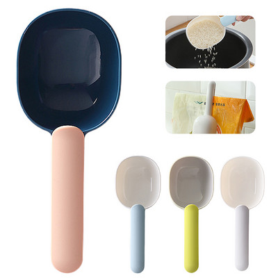 2 σε 1 Creative Scoop Rice Spoon Κουζίνα Φτυάρι Ρυζιού Κουτάλι Αλεύρι Χονδρόκοκκοι με Κλιπ Κουτάλι Μεγάλης Χωρητικότητας Σφραγιστικό Κουτάλι