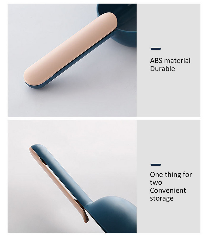 2-ühes Loominguline kühvel riisi lusikas Köök riisilabidas jahulusikas jämedad terad klambrilusikaga Suure mahutavusega tihenduslusikas