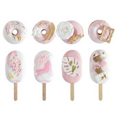 Võltskoogi simulatsioon sõõrik aknakaunistus võltssuupiste jäätis sõõrik toidufotograafia rekvisiit Kunstlik jäätis