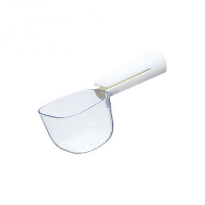 Linguriță de orez lingură multifuncțională, transparentă, linguriță de măsurare, linguriță pentru gheață, lingură pentru făină, mâner pentru cereale grosiere, cu clemă de bucătărie