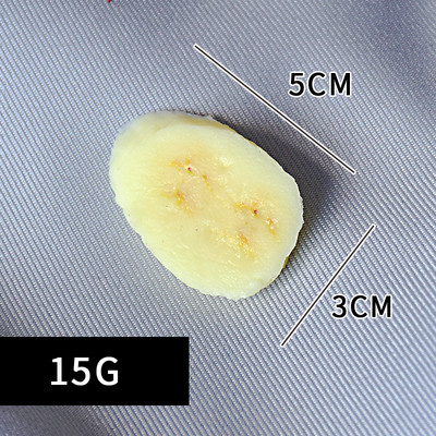 5 buc/lot felie de banană falsă fructe artificiale fructe decorative realiste DIY model de desert accesorii pentru bucătărie și decor acasă