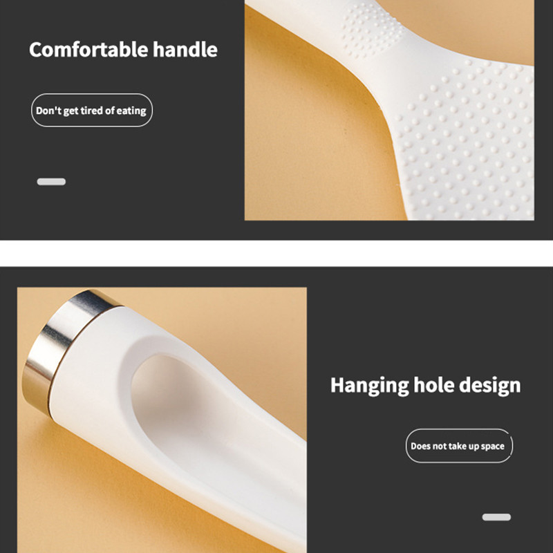 PP materjal Riisilusikas Mittenakkuva riisi kõrge temperatuuriga roostevabast terasest põhi talub riisilusikas Koduköögi tarvikud