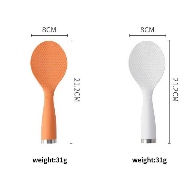 PP materjal Riisilusikas Mittenakkuva riisi kõrge temperatuuriga roostevabast terasest põhi talub riisilusikas Koduköögi tarvikud
