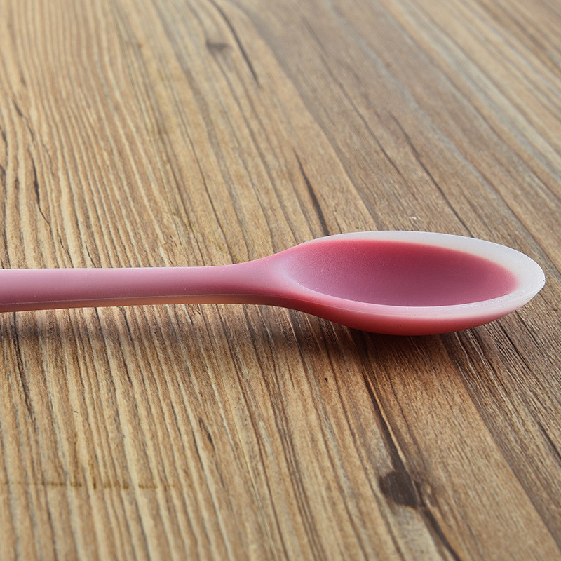 Spalvingas silikoninis šaukštas, atsparus karščiui, lengvai valomas, nepridegantis ryžių šaukštas aukštos temperatūros šaukštas stalo reikmenys virtuvės įrankis