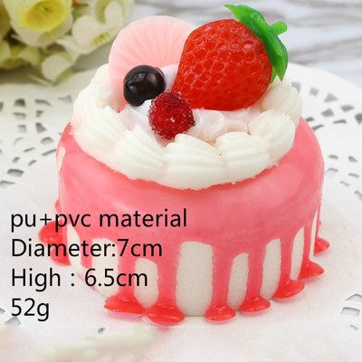 1 бр. Изкуствена кухня Плодови торти Десерт Фалшива декорация на храна Фотография Професионална симулация на храна Модел на торта Декорация на чаена маса