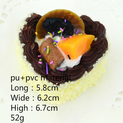 1 бр. Изкуствена кухня Плодови торти Десерт Фалшива декорация на храна Фотография Професионална симулация на храна Модел на торта Декорация на чаена маса