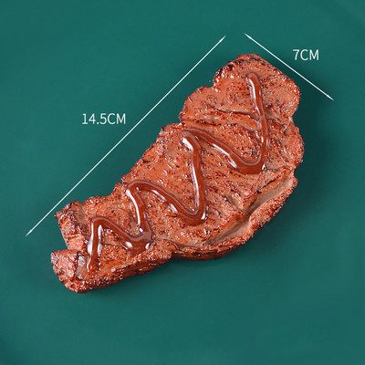 Kunstlik PVC-simuleeritud lihapraad, röstrestoran Lääne toit Dekoratiivsed lapsed Mängud Mänguasjad fotograafia Rekvisiidid Toidud Rekvisiidid