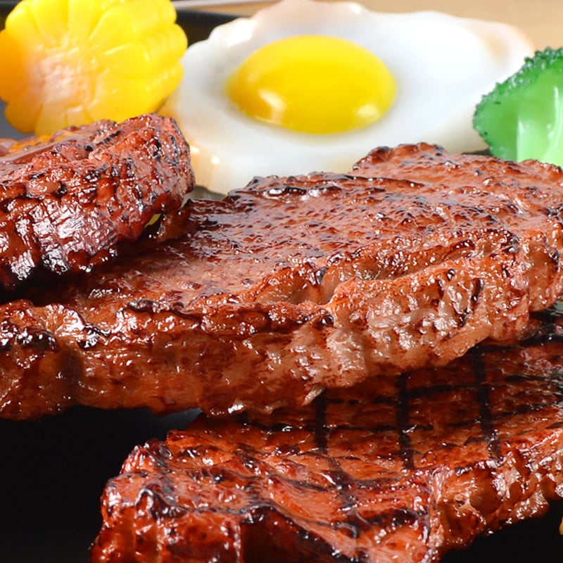 Kunstlik PVC-simuleeritud lihapraad, röstrestoran Lääne toit Dekoratiivsed lapsed Mängud Mänguasjad fotograafia Rekvisiidid Toidud Rekvisiidid