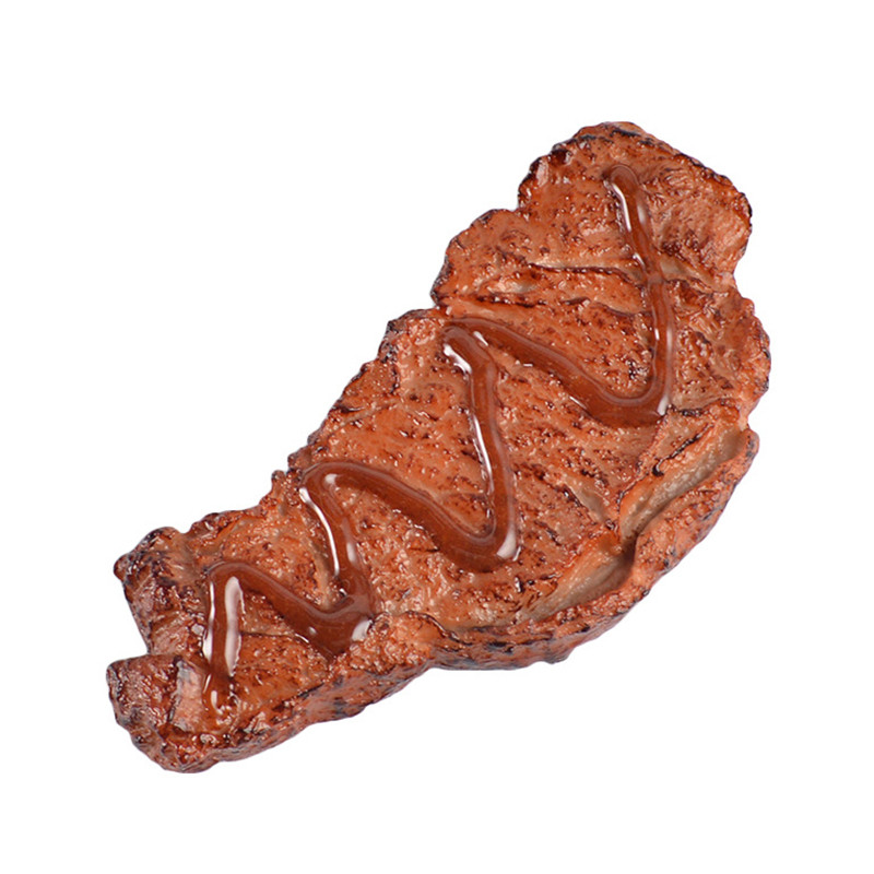 Kunstlik PVC-simuleeritud lihapraad, röstrestoran Lääne toit Dekoratiivsed lapsed Mängud Mänguasjad fotograafia Rekvisiidid Toidud Rekvisiidid