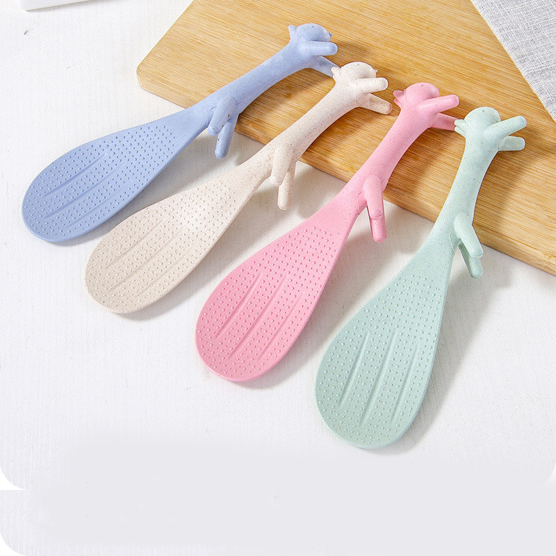 Rīsu karote Ziemeļvalstu PP multfilma Mājas virtuve Vāveres forma Rīsu karote karote zupas mērces lāpstiņa