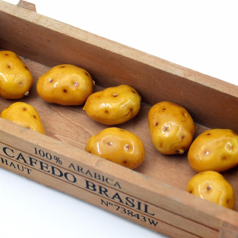 20 bucăți/set cartofi artificiali realisți decorativi mini realist decorat de legume din spumă falsă pentru truse de accesorii de bucătărie Accesorii