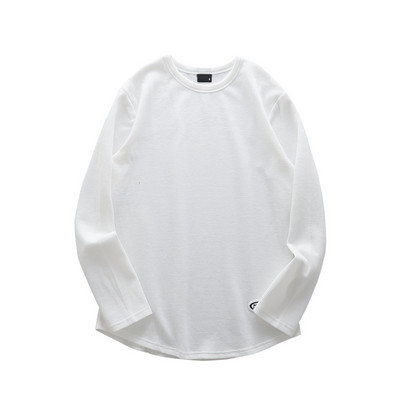 Ühevärviline meeste pikkade varrukatega pluus