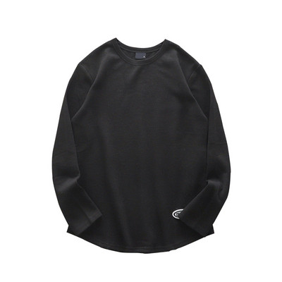 Ühevärviline meeste pikkade varrukatega pluus