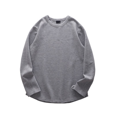 Ühevärviline meeste pikkade varrukatega pluus