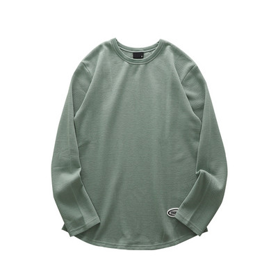 Ühevärviline meeste pikkade varrukatega pluus