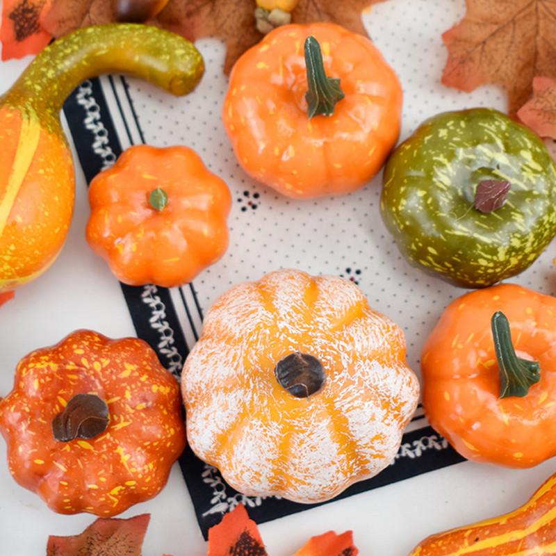 50 τεμ./Σετ προσομοίωσης κολοκύθες σφενδάμου κουκουνάρι για την Ημέρα των Ευχαριστιών για την Ημέρα των Ευχαριστιών, Απόκριες