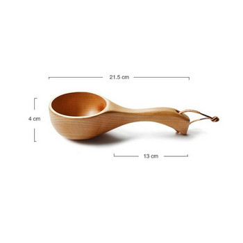 Μακρύ χερούλι Ξύλινο κουτάλι σούπας Φυσικό ξύλινο κουτάλι ρυζιού Υγιές οικολογικό ξύλο επιτραπέζια σκεύη αξεσουάρ κουζίνας