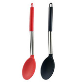 Venlohome nepiedegoša silikona kausa zupas karote ar izliektu rokturi karstumizturīga apaļa liekšķere ar higiēnisku pārklājumu FDA gatavošanas piederumi