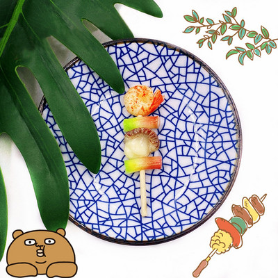 1PC Mini Jucărie Artificială Alimentare Simulare Grătar Accesorii în miniatură pentru Casa de păpuși Decorare bucătărie Artizanat Jucării pentru copii