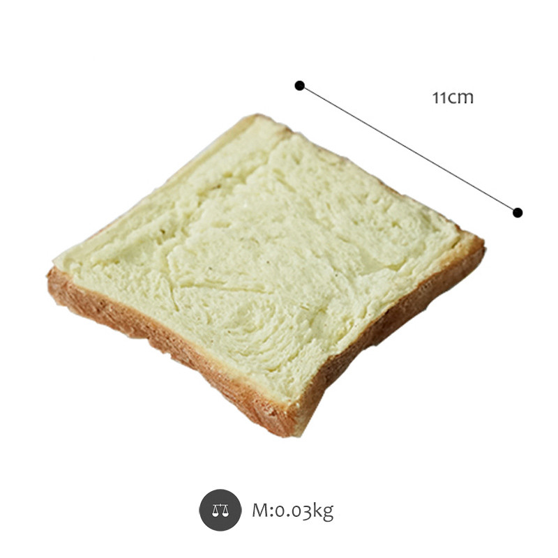 Pâine prăjită de fitness pentru slăbire falsă Felii de avocado Furnizorul de alimente false arată elemente de recuzită pentru mâncare de simulare