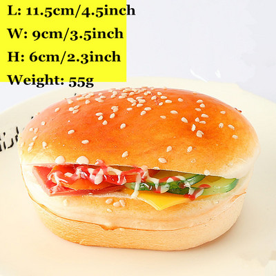 27 de tipuri de burgeri de pâine falsă gogoși artificiale prăjituri prăjite Accesorii pentru casă Recuzită pentru fotografie Vitrine Jucării pentru copii