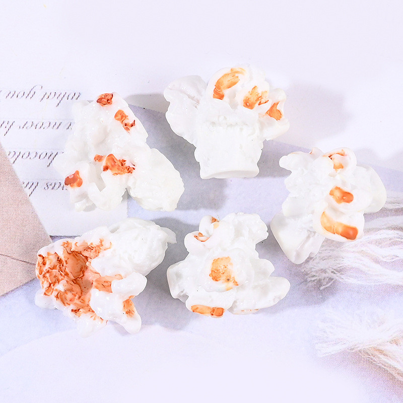 10 tk Kunstlik popkorn võltsitud toidu simulatsioonipood Dekoratiivsed lastefotograafia rekvisiidid pulmapidu Kodukaunistusega magustoidu väljapanek