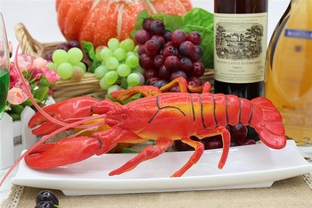 Προσομοίωση Fake Food Photography Prop Decor Lifelike Lobster Model Decor Τεχνητό φαγητό Δημιουργικό ρεαλιστικό ντεκόρ σε σχήμα αστακού