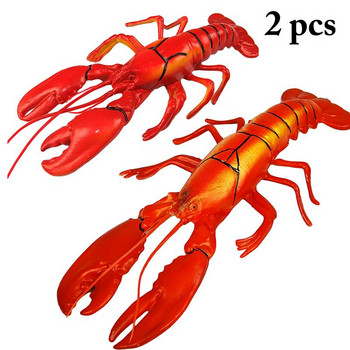 Προσομοίωση Fake Food Photography Prop Decor Lifelike Lobster Model Decor Τεχνητό φαγητό Δημιουργικό ρεαλιστικό ντεκόρ σε σχήμα αστακού