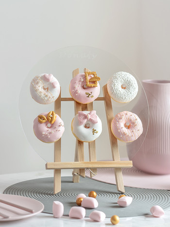 ροζ στυλ Artificial Donuts Fake Cake Simulation Donuts Decoration Window Fake Snack Ice Cream Ins Wind Food Photographi Prop