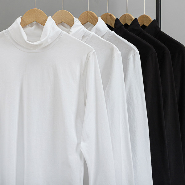 Meeste pluus kõrge polo kraega