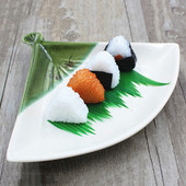 Mâncare falsă artificială Sushi Somon Model Rollo de orez Recuzită pentru fotografie Ornament de casă Artizanat Decorare alimentară Jucării pentru copii Simulare