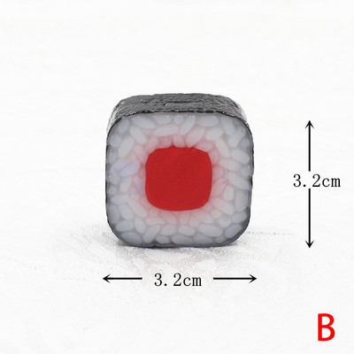 Mâncare falsă artificială Sushi Somon Model Rollo de orez Recuzită pentru fotografie Ornament de casă Artizanat Decorare alimentară Jucării pentru copii Simulare