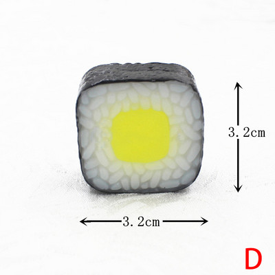 Mâncare falsă artificială Sushi Somon Model Rollo de orez Recuzită pentru fotografie Ornament de casă Artizanat Decorare alimentară Jucării pentru copii Simulare