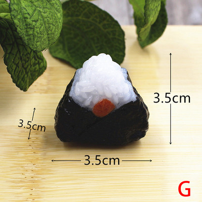 Mâncare falsă artificială Sushi Somon Model Rollo de orez Recuzită pentru fotografie Ornament de casă Artizanat Decorare alimentară Jucării pentru copii Simulare