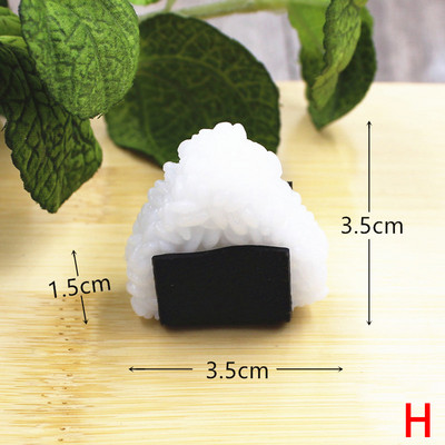 Mâncare falsă artificială Sushi Somon Model Rollo de orez Recuzită pentru fotografie Ornament de casă Artizanat Decorare alimentară Jucării pentru copii Simulare