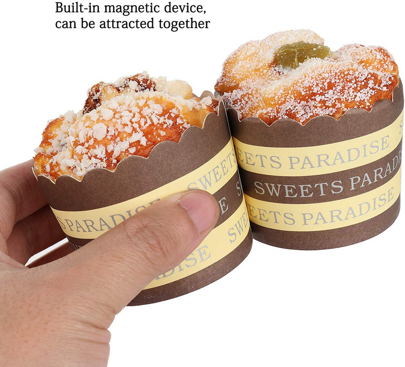 6 KOM Umjetni kolačići Umjetna hrana Torta Igračka Kruh Desert Dekoracija Prikaz Rekviziti Pravi model Kuhinjska igračka Dekoracija