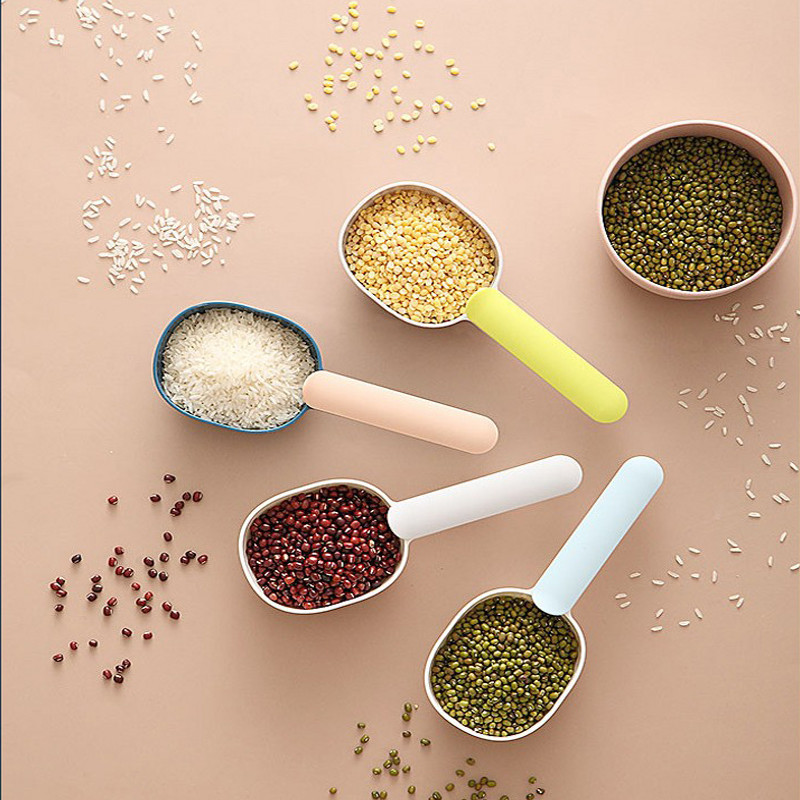 Kodumajapidamises kasutatav multifunktsionaalne riisikühvel koos tihendusklambriga Jahu jämedate terade lusikas suure mahutavusega lemmikloomatoidu kühvel köögiriistad