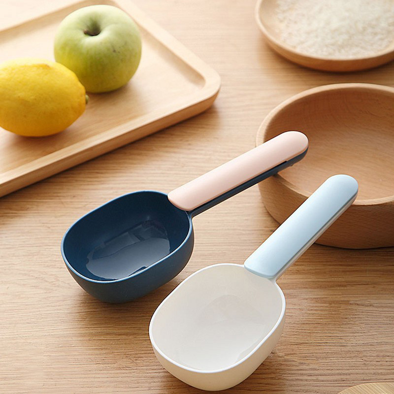 Kodumajapidamises kasutatav multifunktsionaalne riisikühvel koos tihendusklambriga Jahu jämedate terade lusikas suure mahutavusega lemmikloomatoidu kühvel köögiriistad